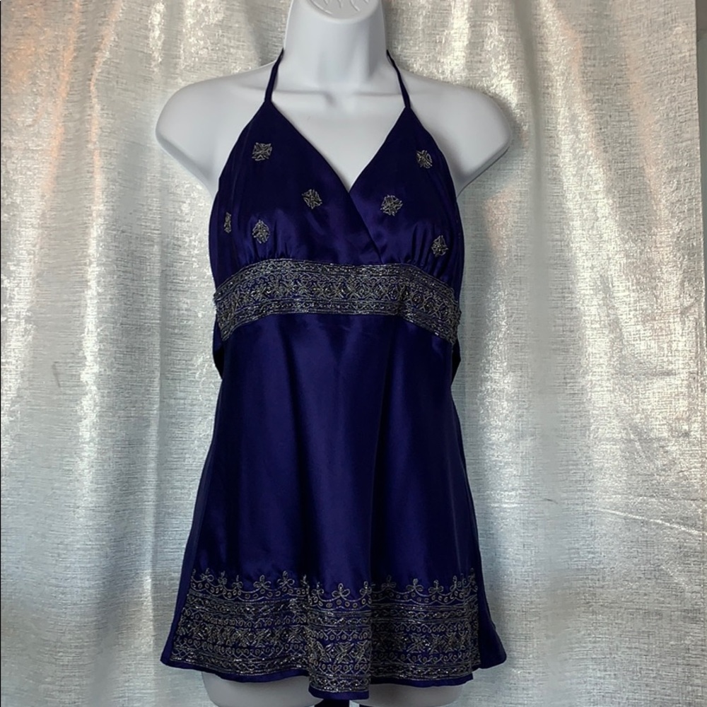 Arden B halter party top sz M
